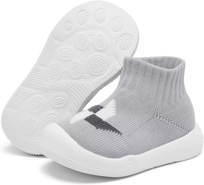 Eashi Baby Boy Girl Non-Skid Indoor Infant Walking Shoes Breathable Warm Elastic Sock Shoes with