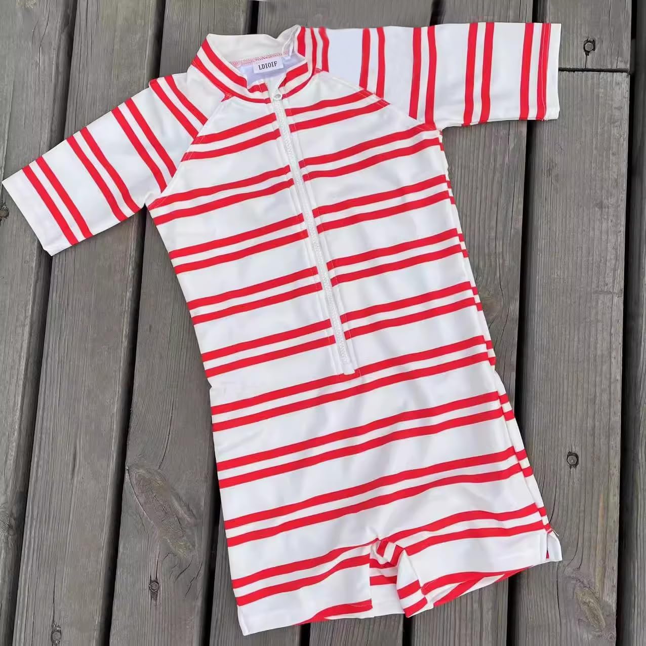 Boys One Piece Swimsuit Whale Dolphin Bathing Suit Zipper Rash Guard Kid Short Sleeve Swimwear