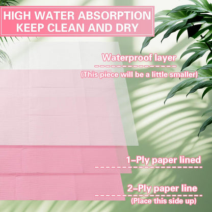 100pcs Disposable Changing Liner 2-ply Baby Changing Station Pad Disposable Changing Pads Diaper