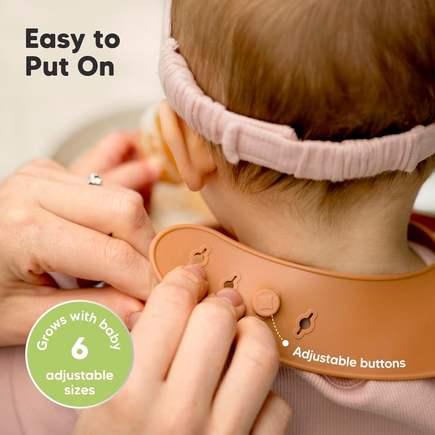 KeaBabies 2-Pack Silicone Baby Bibs for Eating - Sturdy Food-Grade Silicone Bibs for Babies Girl
