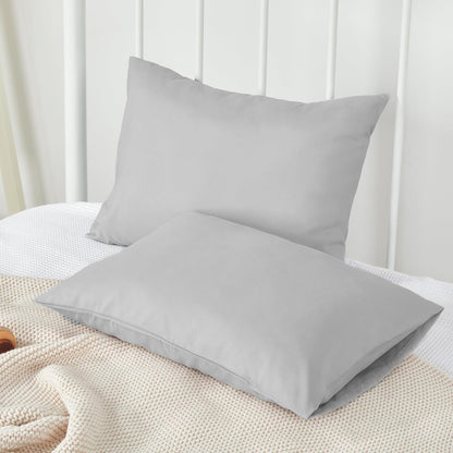 TILLYOU Toddler Pillowcase 2 Pack with Envelope Closure,13" x 18" Silky Soft Microfiber Travel