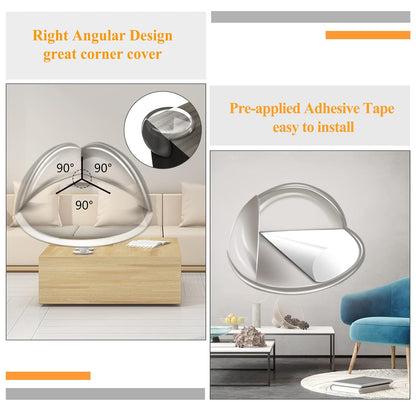 24 Pack Corner Protectors Baby, Clear Corner Guards Furniture Corner & Edge Safety Bumpers Stop
