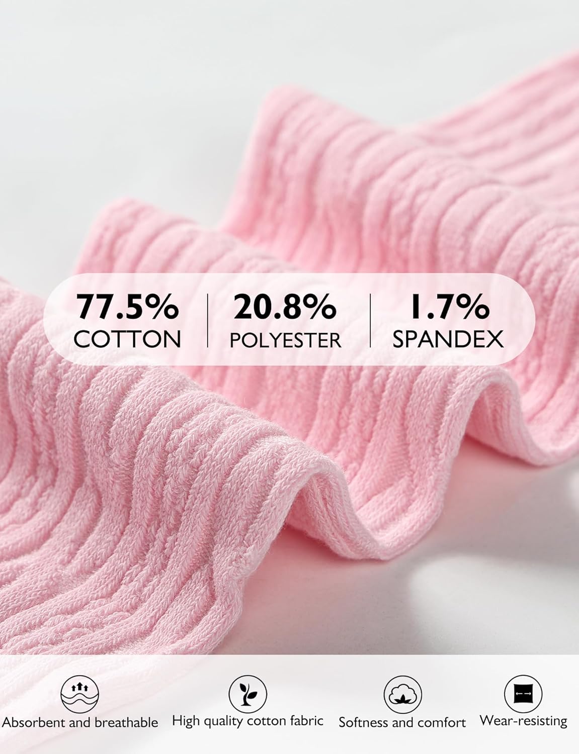 Baby Girls Tights Cable Knit Toddler Leggings Winter Solid Cotton Tights School Stockings 2 Pack