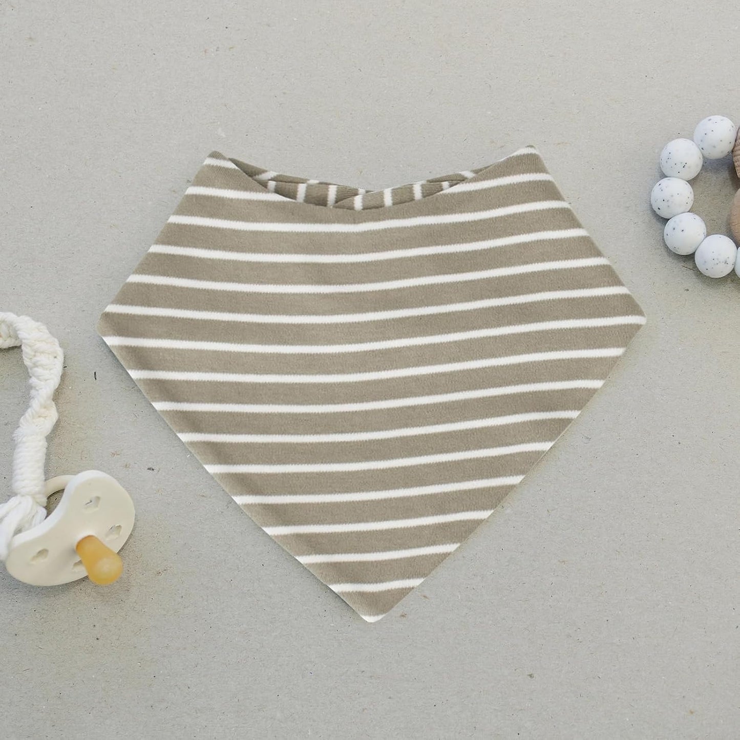 Woolino Merino Wool Baby Bibs - Highly Absorbent Bandana Bib with Cotton Outer Layer and Merino
