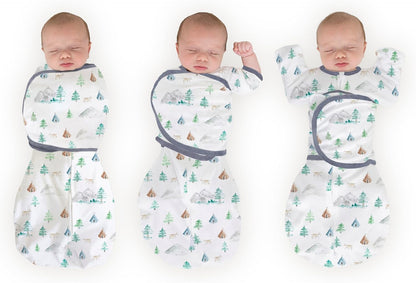 SwaddleDesigns 6-Way Omni Swaddle Sack Arms Up Swaddle for Newborn, More Options to Calm Startle