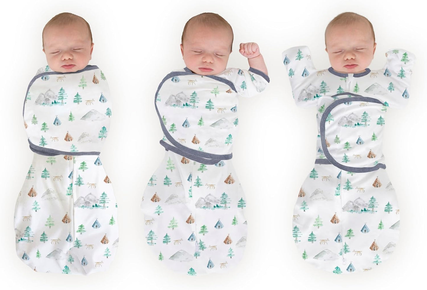 SwaddleDesigns 6-Way Omni Swaddle Sack Arms Up Swaddle for Newborn, More Options to Calm Startle