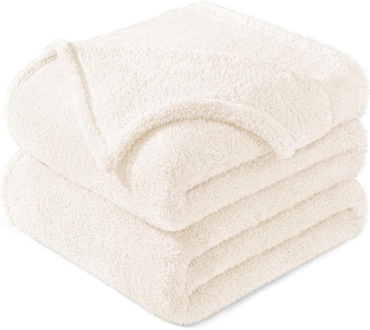 Exclusivo Mezcla Twin Size Flannel Fleece Blanket, Super Soft Velvet Plush Bed Blanket, Fuzzy Cozy