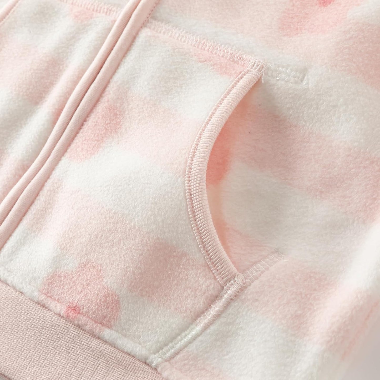 DAVE & BELLA Kids Printed Polar Fleece Jacket Toddler Baby Boys Girls Zip Up Long Sleeve Spring