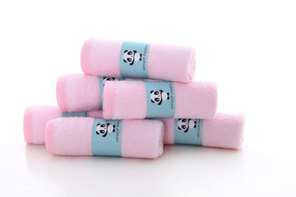 HIPHOP PANDA Baby Washcloths, Rayon Made from Bamboo - 2 Layer Ultra Soft Absorbent Newborn Bath