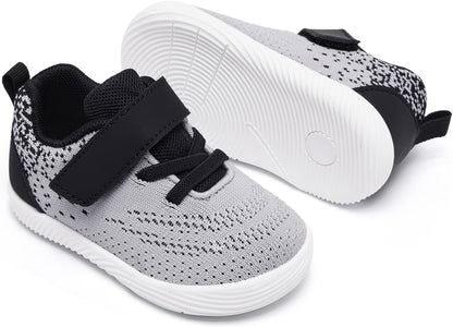 MORENDL Toddler Sneakers Baby Boys & Girls Barefoot Shoes Lightweight Breathable Walking Running