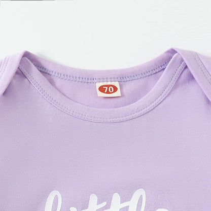 AMAWMW Newborn Baby Girl Little Sister Sleeper Gown Stripe Long Sleeve Nightgown Pajamas Gifts