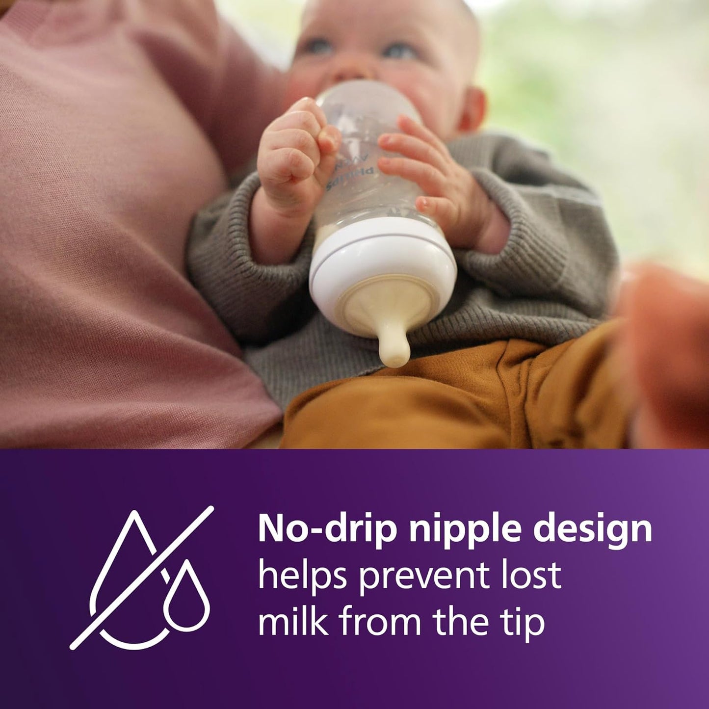 Philips Avent Natural Baby Bottles with Natural Response Nipples (Fast Flow, Flow 4), 11oz, 4-Pack