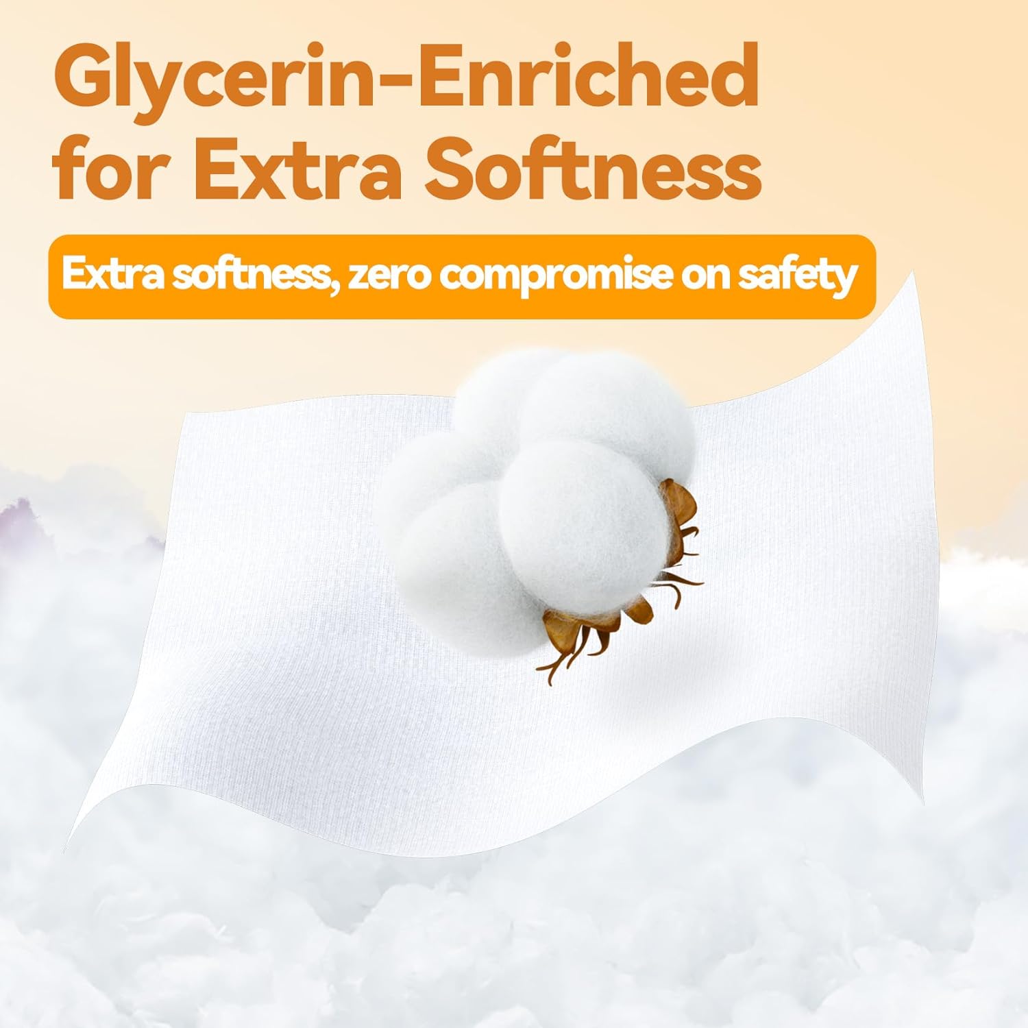 Winner 100% Cotton Dry Wipes, USDA Certified Baby Wipes, 600 Count, Soft & Gentle, Hypoallergenic &