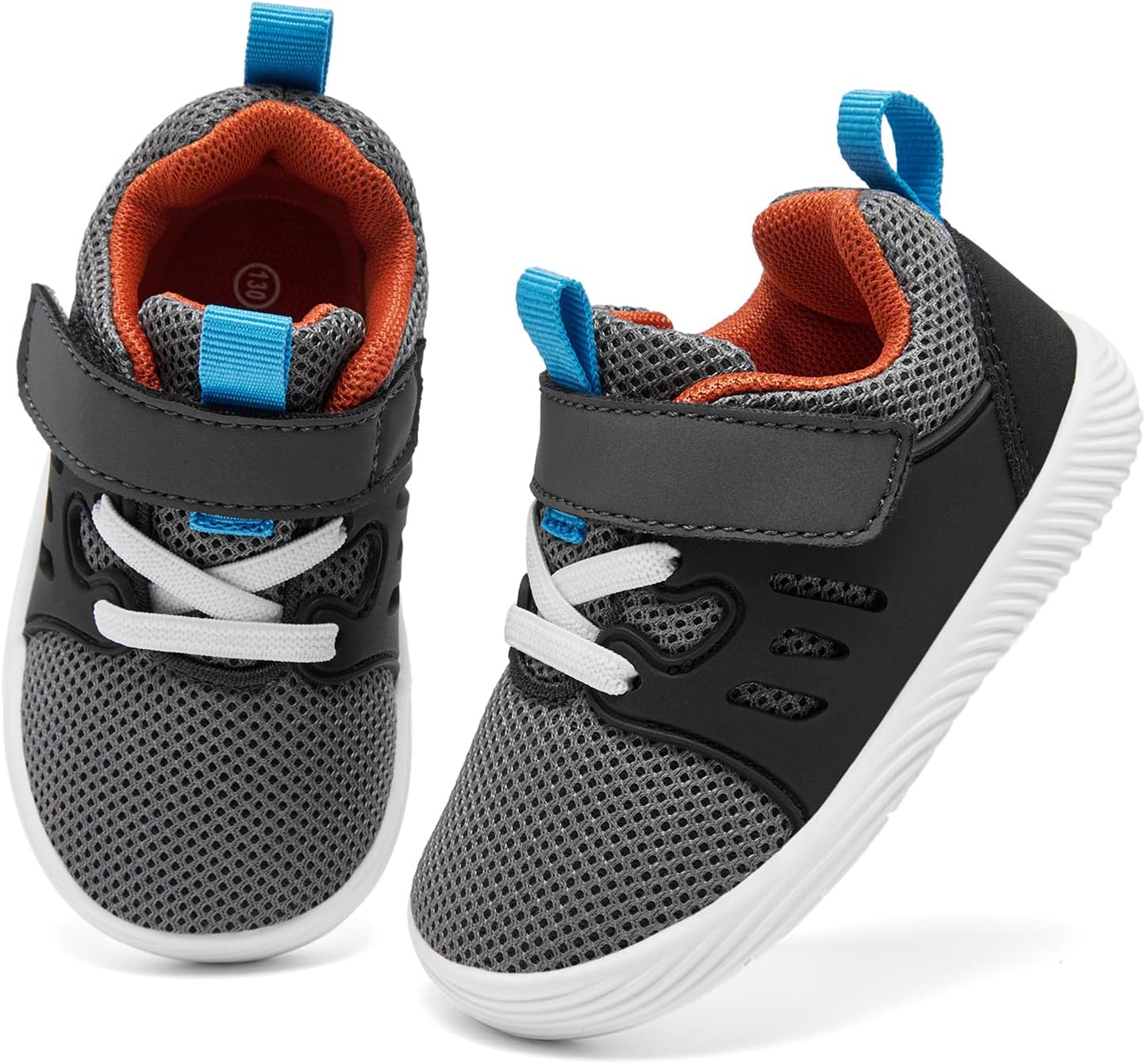 MORENDL Toddler Sneakers Baby Boys & Girls Barefoot Shoes Lightweight Breathable Walking Running