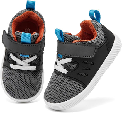MORENDL Toddler Sneakers Baby Boys & Girls Barefoot Shoes Lightweight Breathable Walking Running