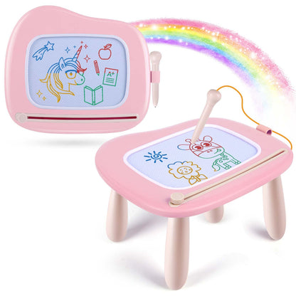 Smasiagon Magnetic Drawing Board for Kids, Toddler Toys for 1-2 Year Old Girl, Portable Doodle