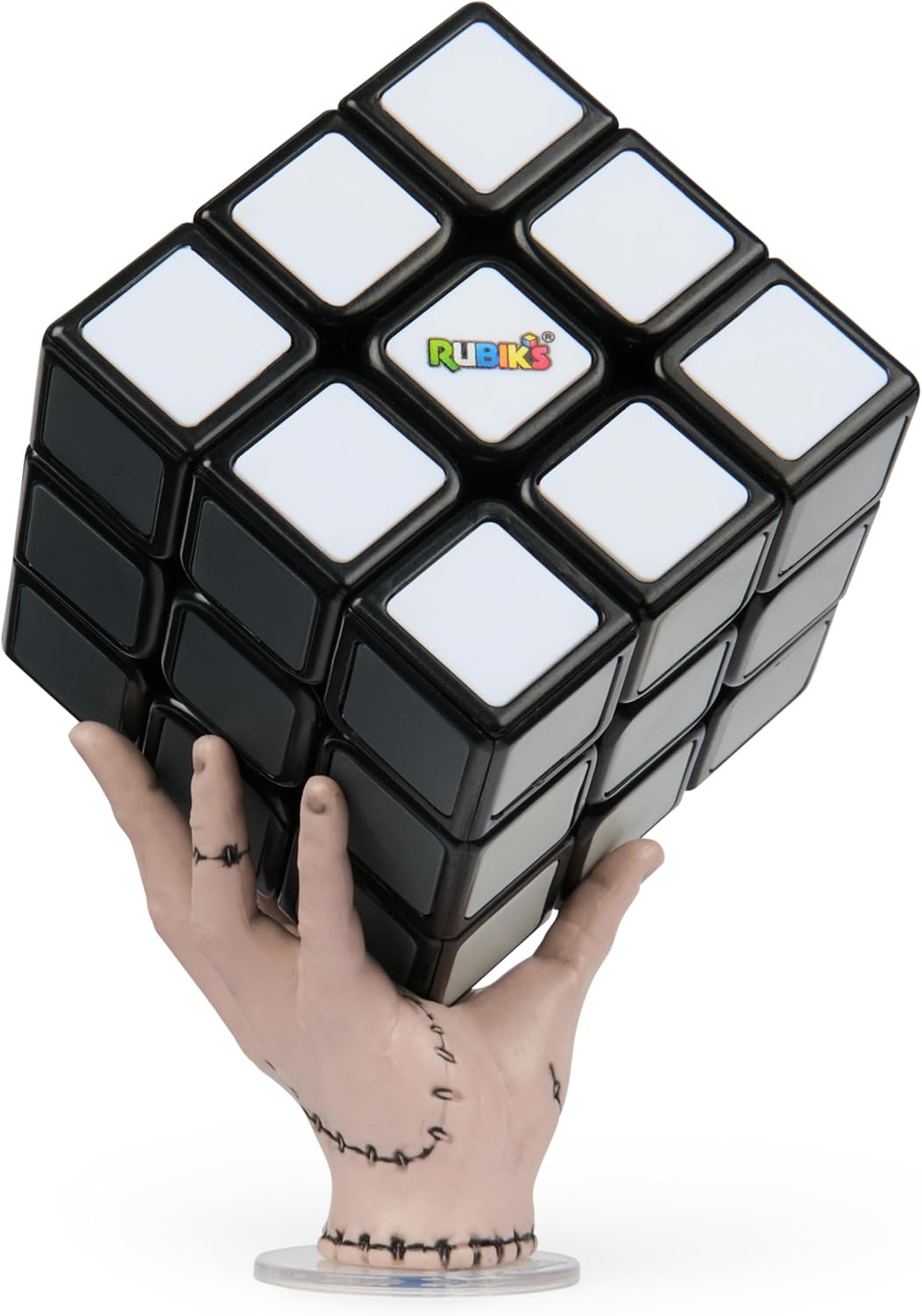 Rubik’s Cube Greyscale Wednesday Cube from The Hit TV Series Wednesday, Problem-Solving Challenging