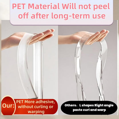 Clear Self Adhesive Edge,1.18in Width x118.2in Length,(3cmx3m) Self-Adhesive Table Edge Guard,Sharp