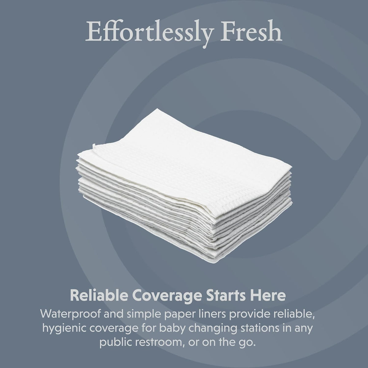 Foundations 2-Ply Disposable Non-Waterproof Baby Changing Station Liner Refills for Commercial