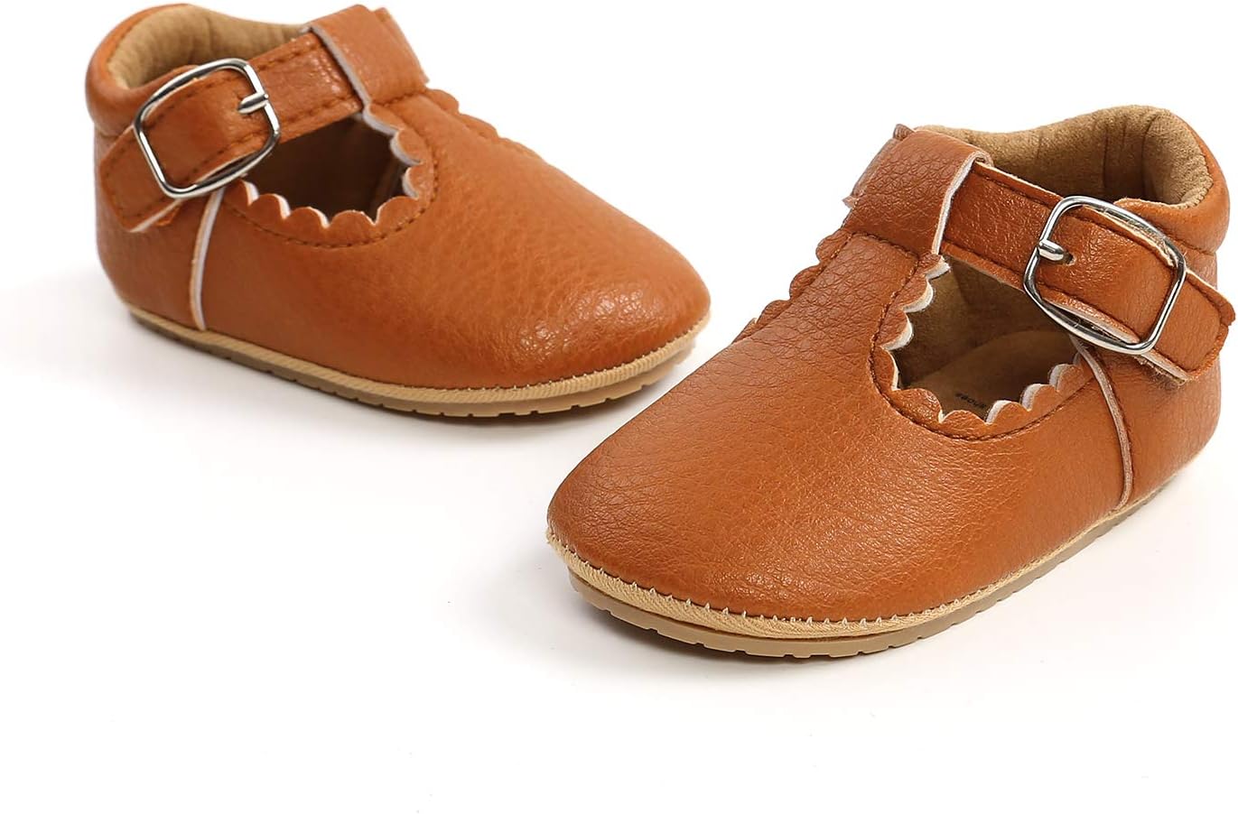 SOFMUO Baby Boys Girls High Top Ankle PU Leather Sneakers Soft Rubber Sole Infant Moccasins Newborn