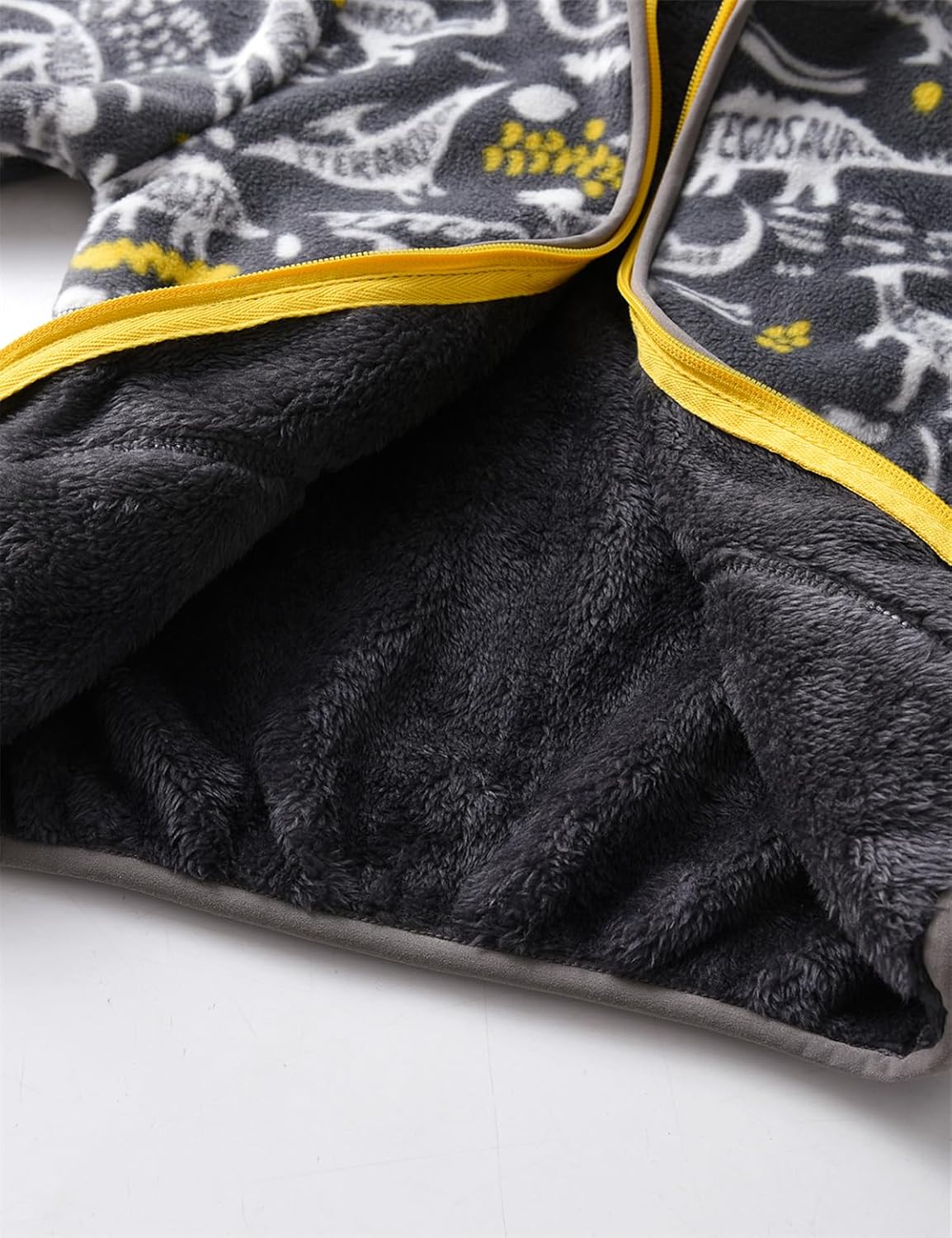 Kids Printed Polar Fleece Jacket Toddler Baby Boys Girls Autumn Winter Warm Sherpa Lining Outerwear