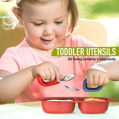 Toddler Utensils Baby Utensils Toddler Forks and Spoons Baby Forks and Spoons Set Kids Stainless