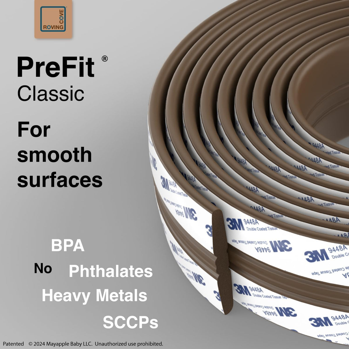 Roving Cove PreFit (Classic) Furniture Edge Corner Protector (Standard 15ft Edge 4 Corners), Baby