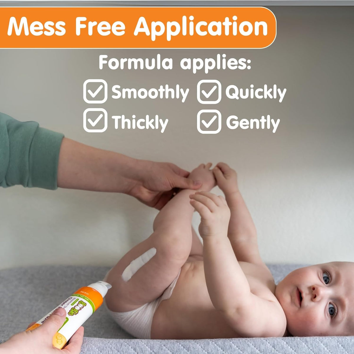 Boogie Diaper Rash Paste, Maximum Strength 40% Zinc Oxide, Mess-Free Applicator, Soothes Baby Bum