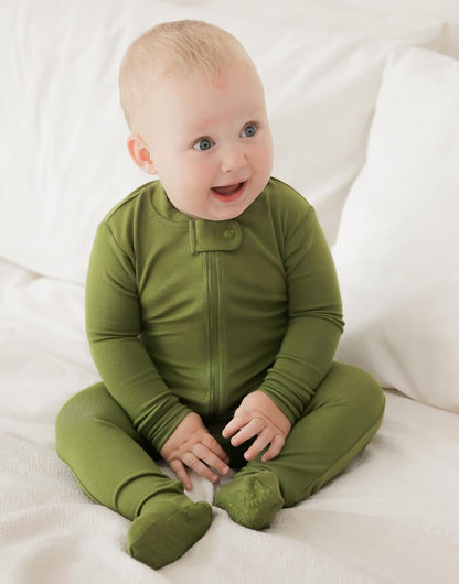 VAENAIT BABY Infant Toddler Boys Girls Footed One-Piece Sleep and Play Premium Modal Pajamas 1-2