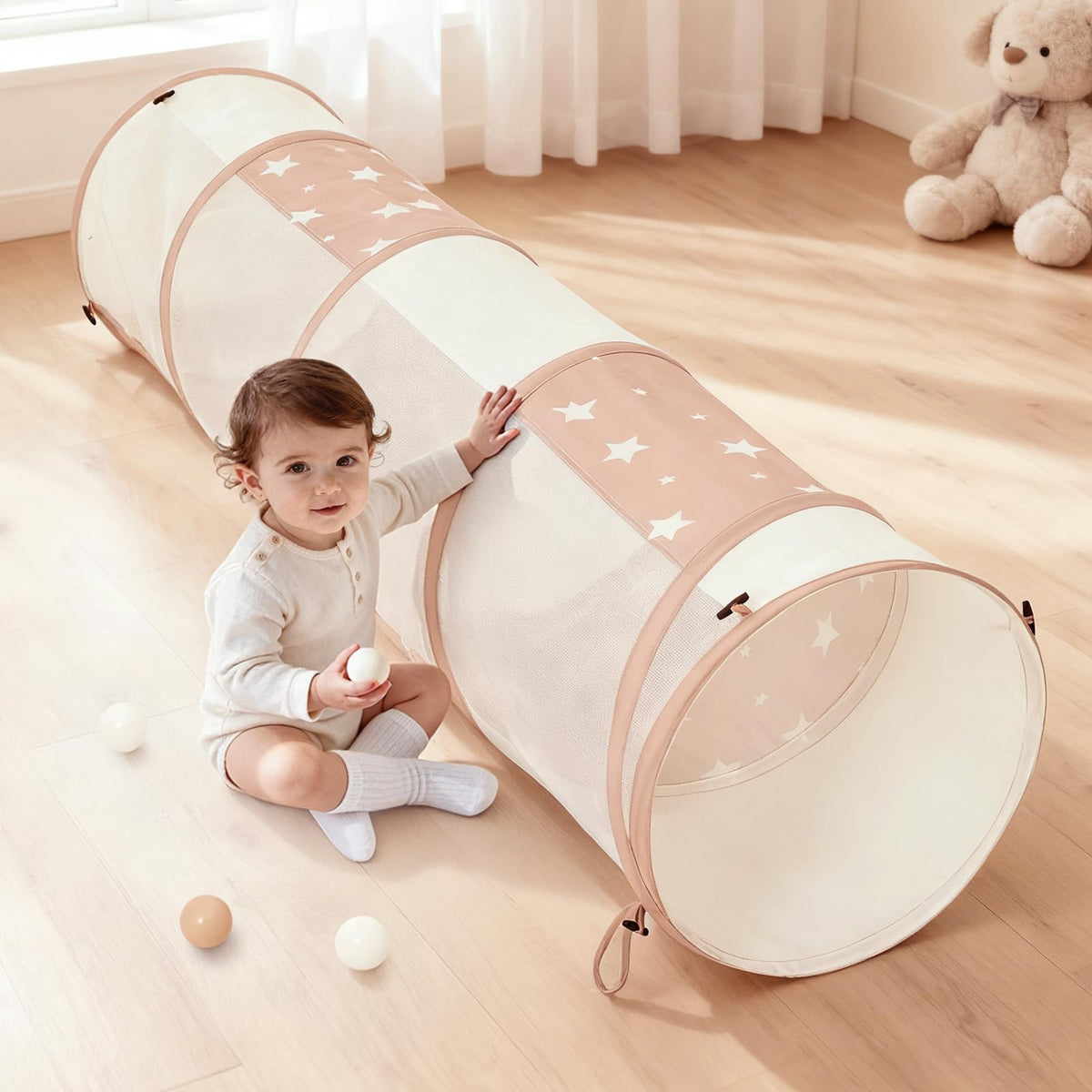 Sumbababy Tunnel Toys for Toddlers: Activity Tunnels for Young Children - Crawl Tunnels for