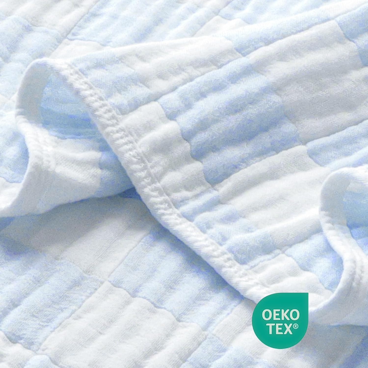 Muslin Baby Blankets for Boys Girls, 70% Cotton and 30% Rayon Blanket for Infant Toddler, Super