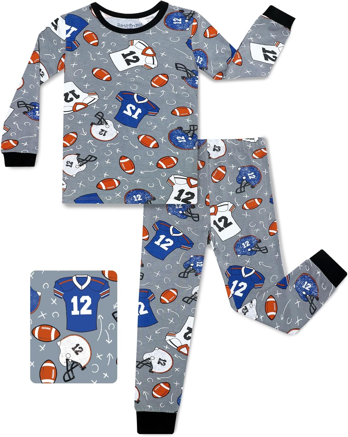 Bamboo Viscose Toddler Pajamas Boys Girls Baby 12M-8Y Pjs Sets Kids 2pcs Snug fit Long-Sleeve