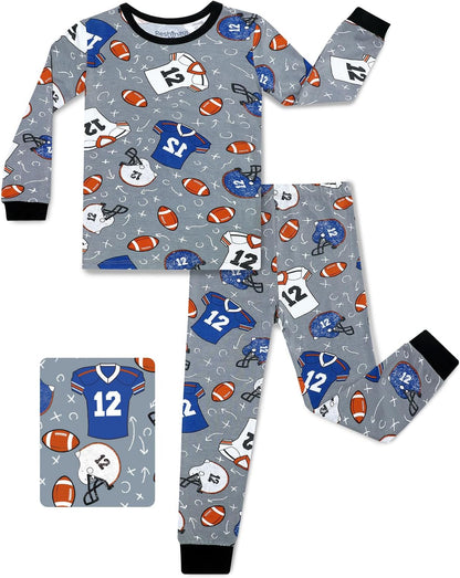 Bamboo Viscose Toddler Pajamas Boys Girls Baby 12M-8Y Pjs Sets Kids 2pcs Snug fit Long-Sleeve
