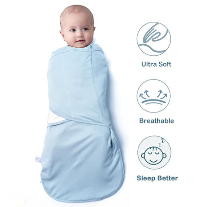 Baby Sleep sack Swaddle,Sleep Sack 3-6 Months,3-Way Adjustable Wearable Transition Swaddles Blanket