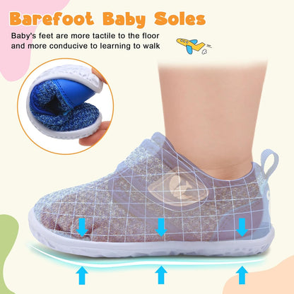 FEETCITY Baby Walking Shoes Barefoot Baby Shoes Infant Sneakers Newborn Crib Shoe Lightweight