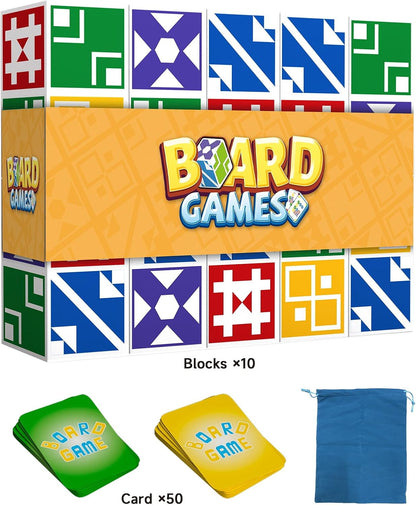 Family Matching Game for Kids & Adults, Block Puzzle Board Games for Boys & Girls Ages 4-8 8-12, 2