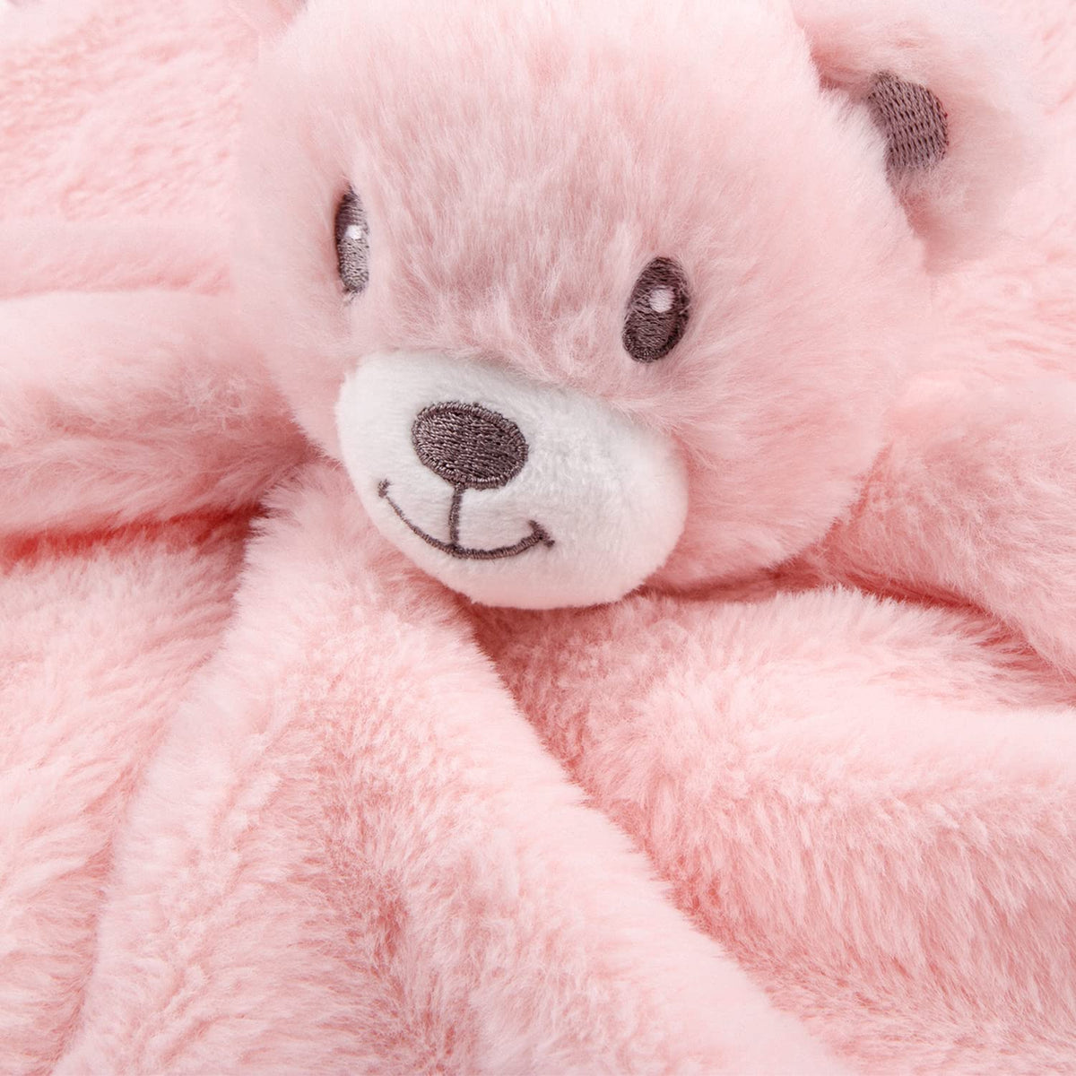 Baby Bear Security Blanket Soft Minky Baby Lovey Animal Plush Blanket Unisex Lovie Gift for
