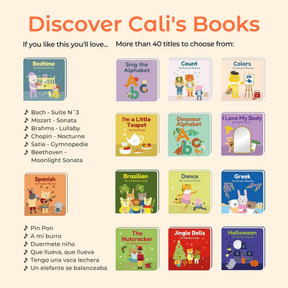 Cali's Books Chinese Nursery Rhymes Book - Sound Books for Toddlers 1-3. Chinese Baby Book - Music