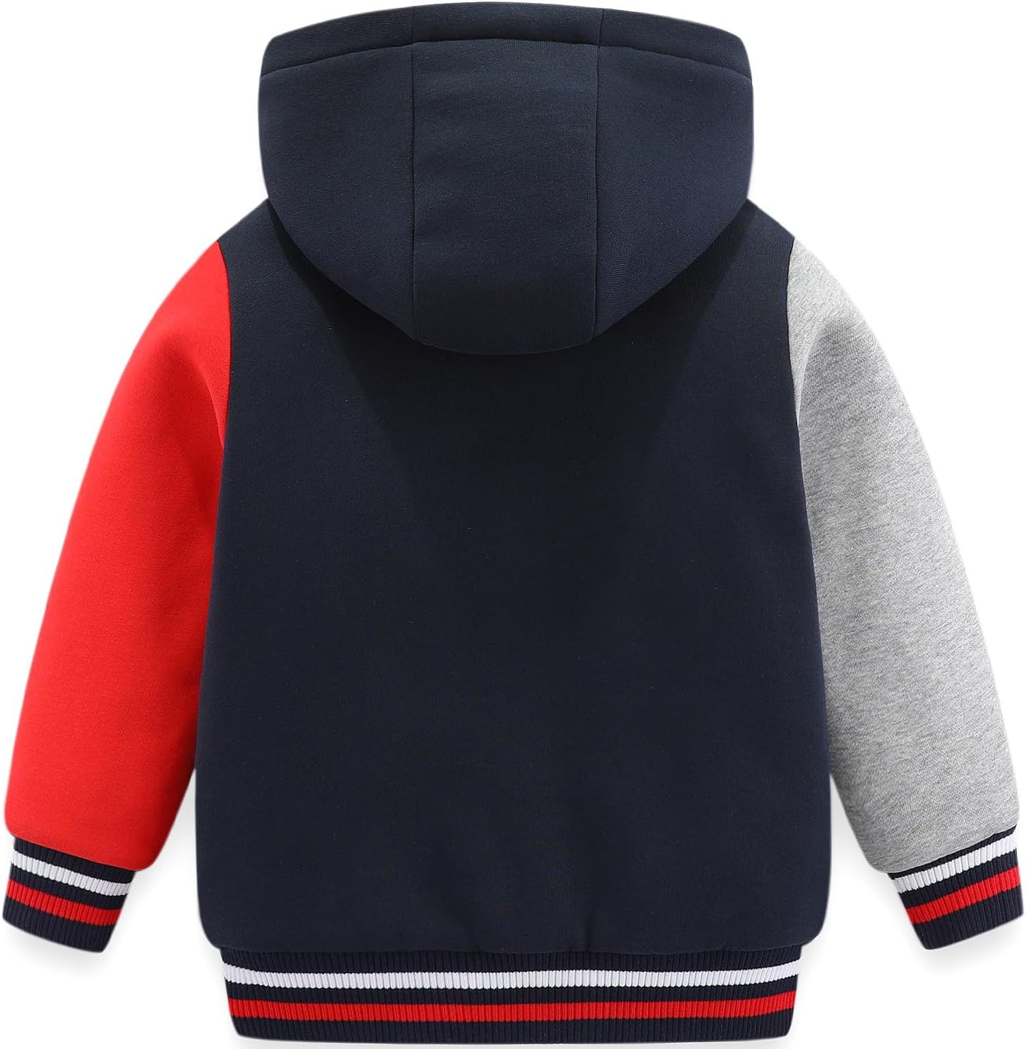 Bumeex Kids Boy's Girl's Sherpa Fleece Lined Jacket Spring Fall Winter Zip up Sweatshirt Hoodie
