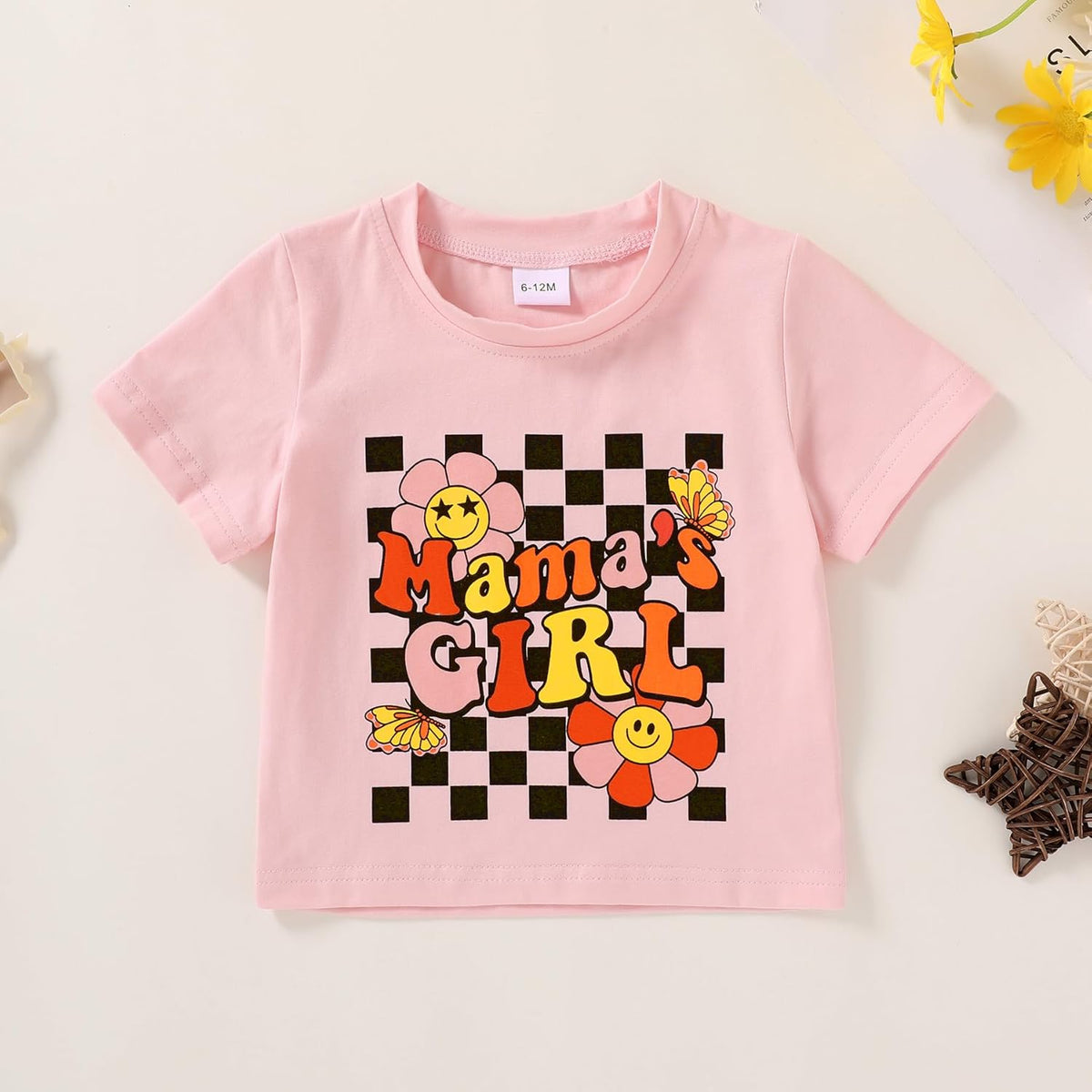 Happy Town Toddler Clothes Baby Boy Girl Smiley Face Shirt Short Sleeve T-Shirt Tee Summer Tops