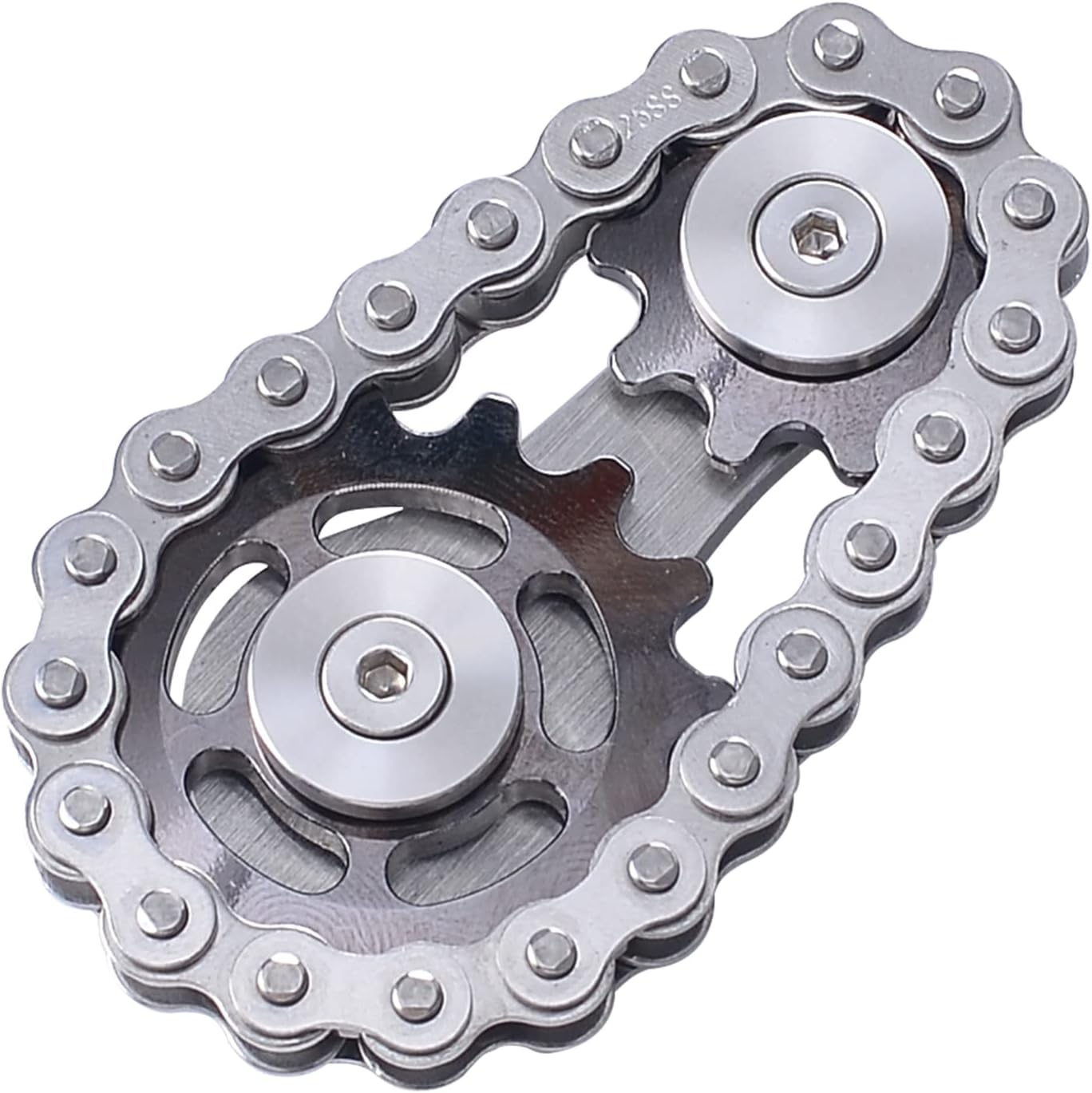 Chain Gear Fidget Spinner, Metal Sprocket Chain Fidget Toy, Stress Anxiety Relief Fidget Toy, Bike