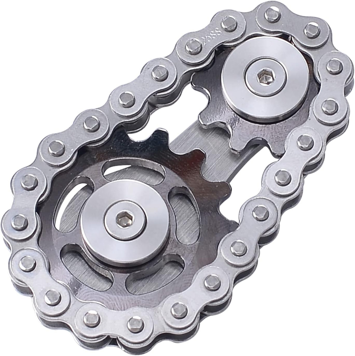Chain Gear Fidget Spinner, Metal Sprocket Chain Fidget Toy, Stress Anxiety Relief Fidget Toy, Bike