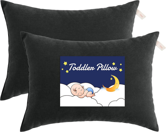 NTBAY Toddler Pillows, Down Alternative 13"x18" Pillow, Machine Washable - Soft and Breathable