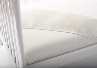 Lullaby Earth Breathe Safe Air Breathable Crib Mattress Pad, Removable Mattress Cover with