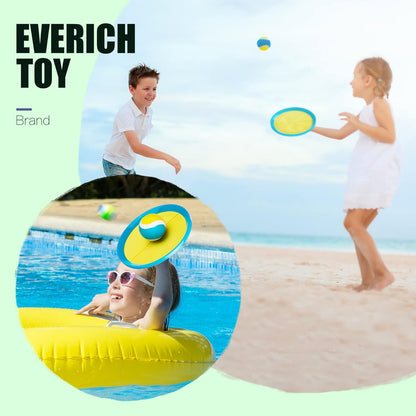 EVERICH Upgraded Toss and Catch Ball Game Set - Indoor and Outdoor Games for Kids 3-12, Beach Sand