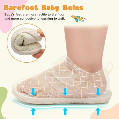 FEETCITY Baby Walking Shoes Barefoot Baby Shoes Infant Sneakers Newborn Crib Shoe Lightweight