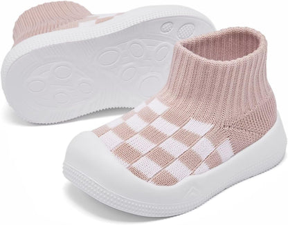 Eashi Baby Boy Girl Non-Skid Indoor Infant Walking Shoes Breathable Warm Elastic Sock Shoes with