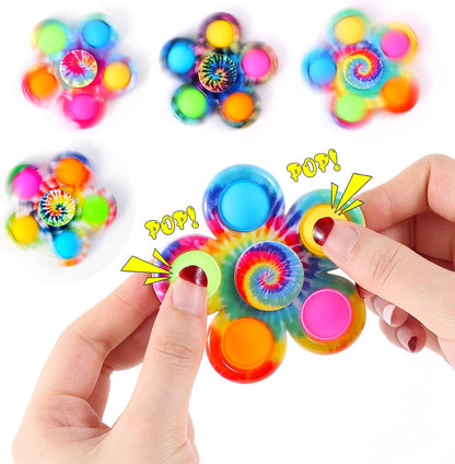 Fidget Spinners Toys 4 Pack, Fidget Toys for Kids Adults, Bulk Pop Sensory Spinner Toys Stress
