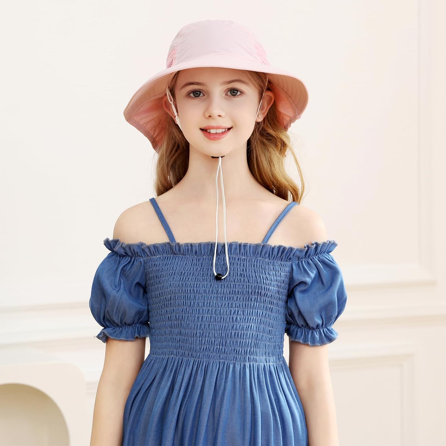XIAOHAWANG Girls Sun Hat Baby Beach Hats Boys UPF 50+ Kids Summer Protection Cap Toddler Breathable
