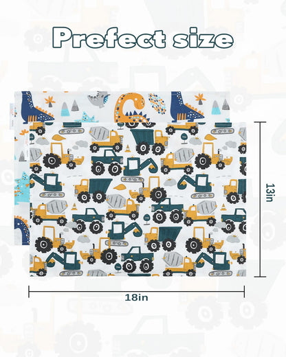 ALVABABY Toddler Pillowcases 2 Pack Organic Cotton Kids Pillow Cover Fit 13"x 18" or 12"x16"